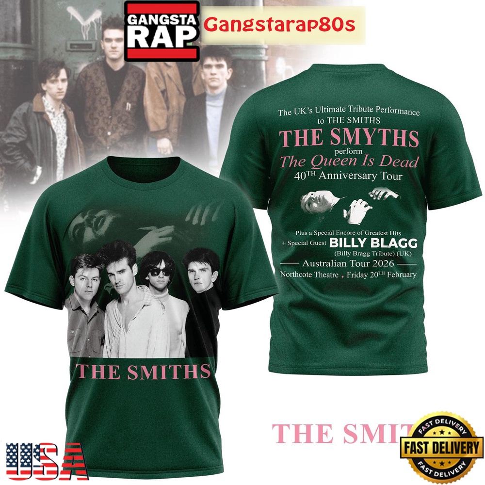 The Smiths The Queen Is Dead 40th Anniversary Tour T-Shirt