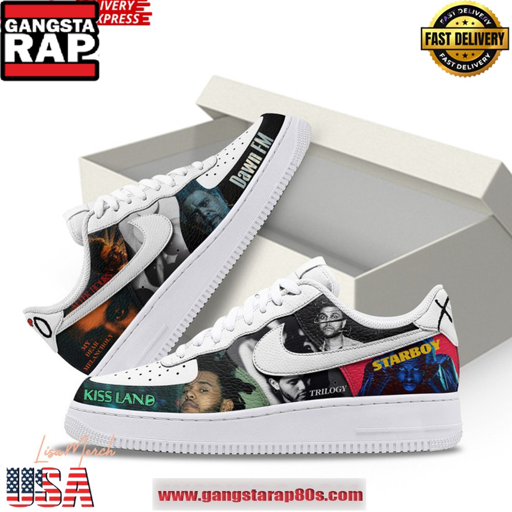 The Weeknd Legacy Special Edition Air Force 1 Running Sneakers Shoes