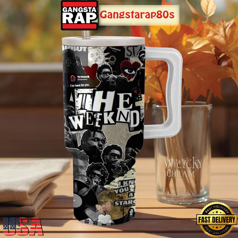 The Weeknd Starboy Fan Tumbler Cup 40oz