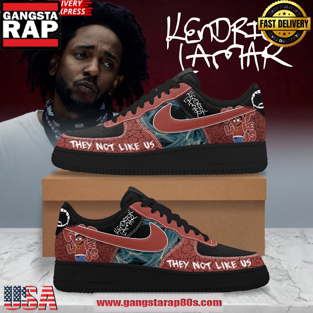 They Not Like Us Kendrick Lamar Limited Air Force 1 Running Sneakers Shoes They Not Like Us Kendrick Lamar Limited Air Force 1 Running Sneakers Shoes