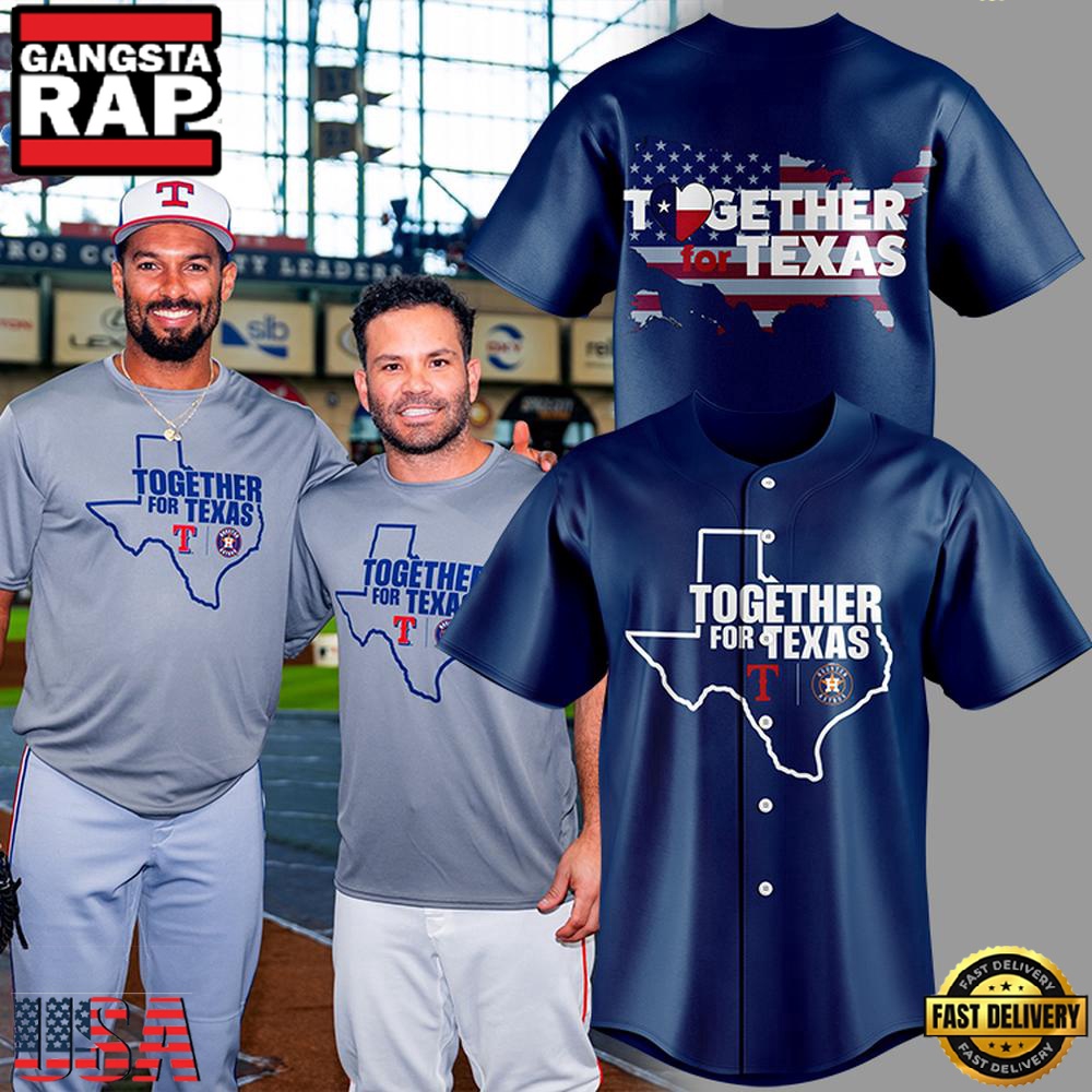 Together for Texas 2025 Limited Premium Edition Navy Baseball Jersey
