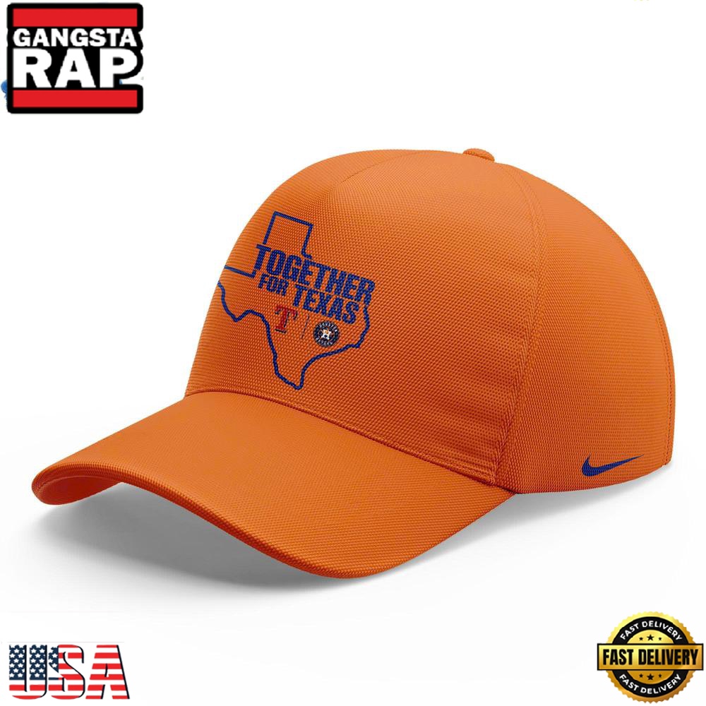 Together for Texas 2025 Orange Special Edition Classic Cap Hats Together for Texas 2025 Orange Special Edition Classic Cap Hats