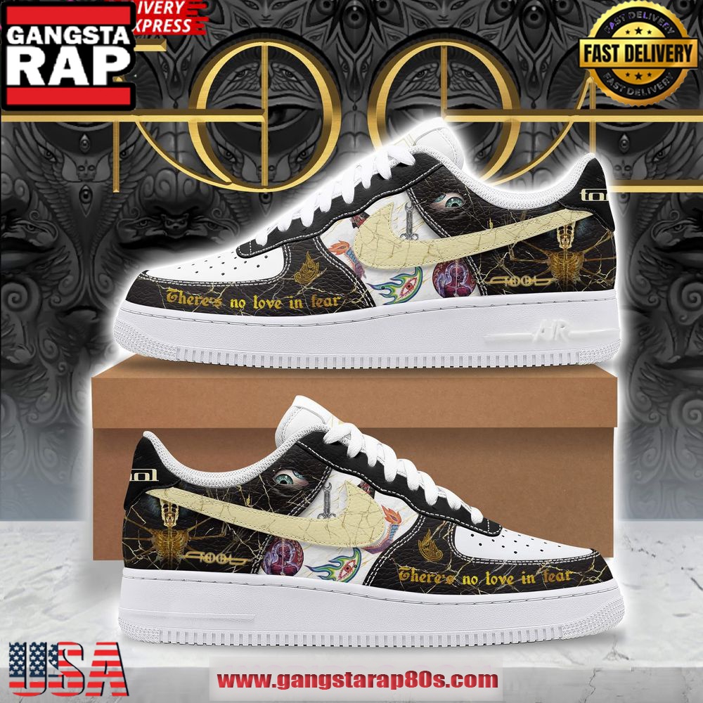 TOOL There’s No Love in Fear Limited Edition Air Force 1 Shoes Running Sneakers
