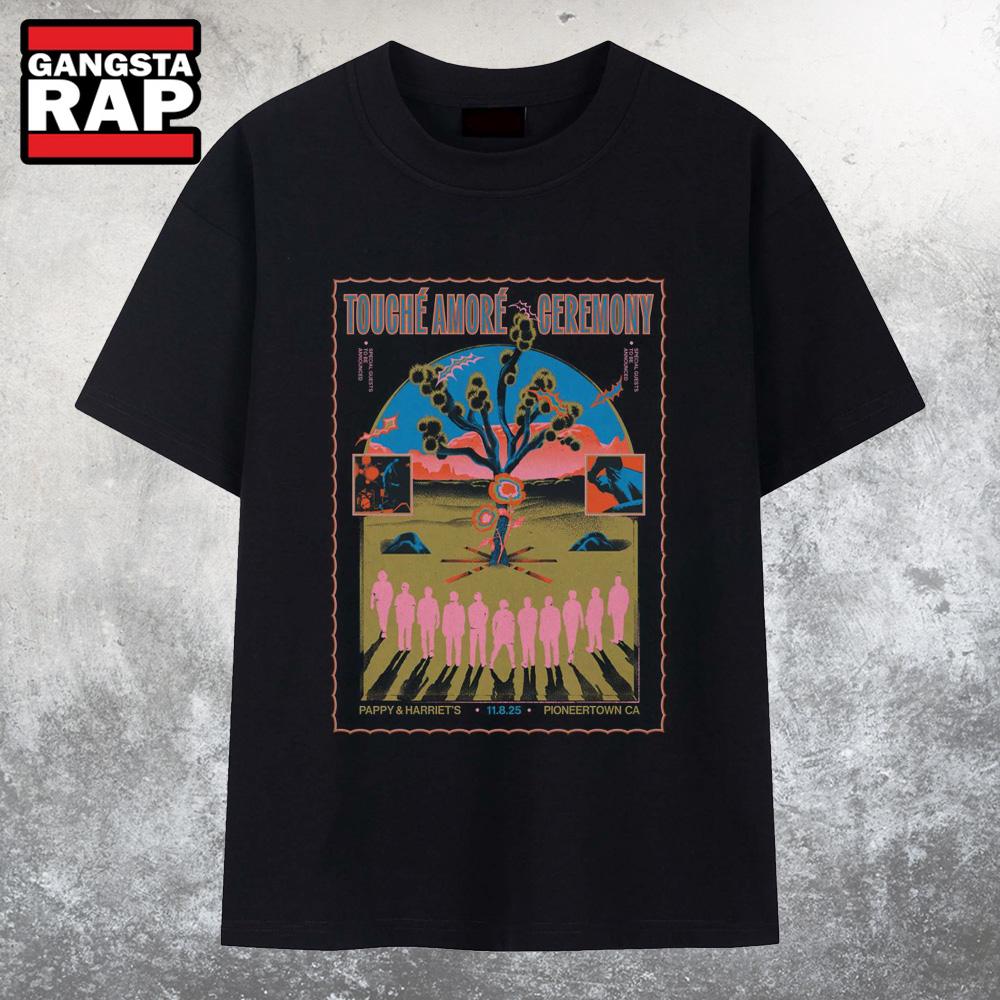 Touche Amore Nov 8 2025 In Pioneertown CA T Shirt Touche Amore Nov 8 2025 In Pioneertown CA T Shirt