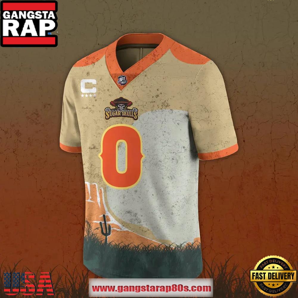 Tucson Sugar Skulls 2025 Western Night Limited Edition Custom Football Jersey Tucson Sugar Skulls 2025 Western Night Limited Edition Custom Football Jersey