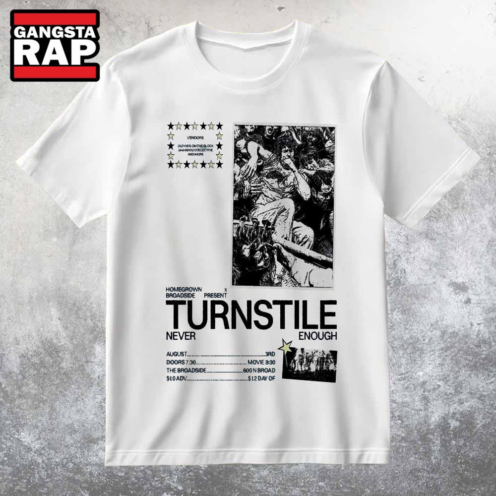Turnstile Broadside NOLA Aug 3 2025 T Shirt