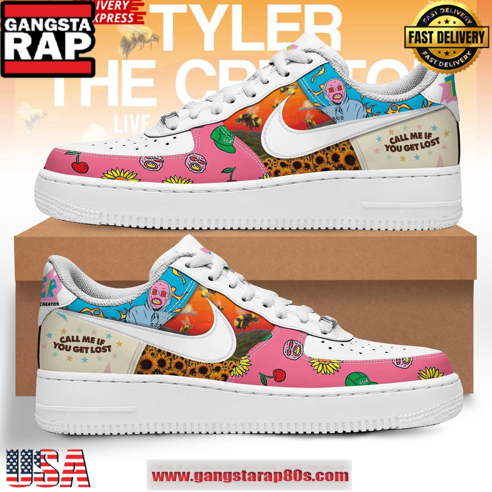 Tyler The Creator Call Me If You Get Lost Limited Air Force 1 Running Sneakers