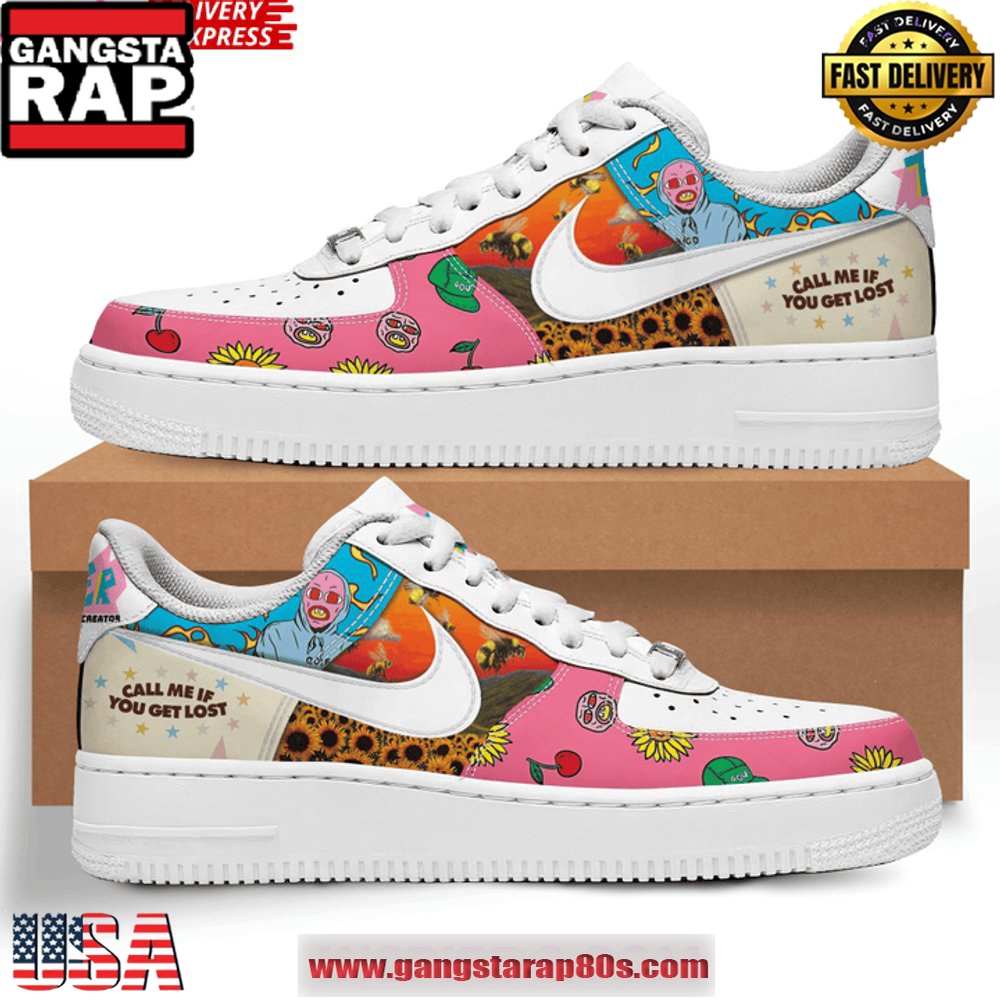 Tyler The Creator Call Me If You Get Lost Limited Air Force 1 Running Sneakers