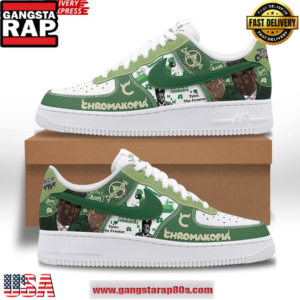 Tyler, The Creator Chromakopia Air Force 1 Running Sneakers Shoes