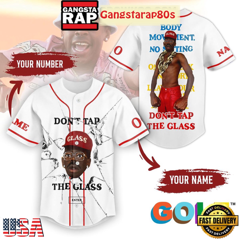 Tyler The Creator Don't Tap The Glass 2025 Unique Custum Number Baseball Jersey Tyler The Creator Don't Tap The Glass 2025 Unique Custum Number Baseball Jersey