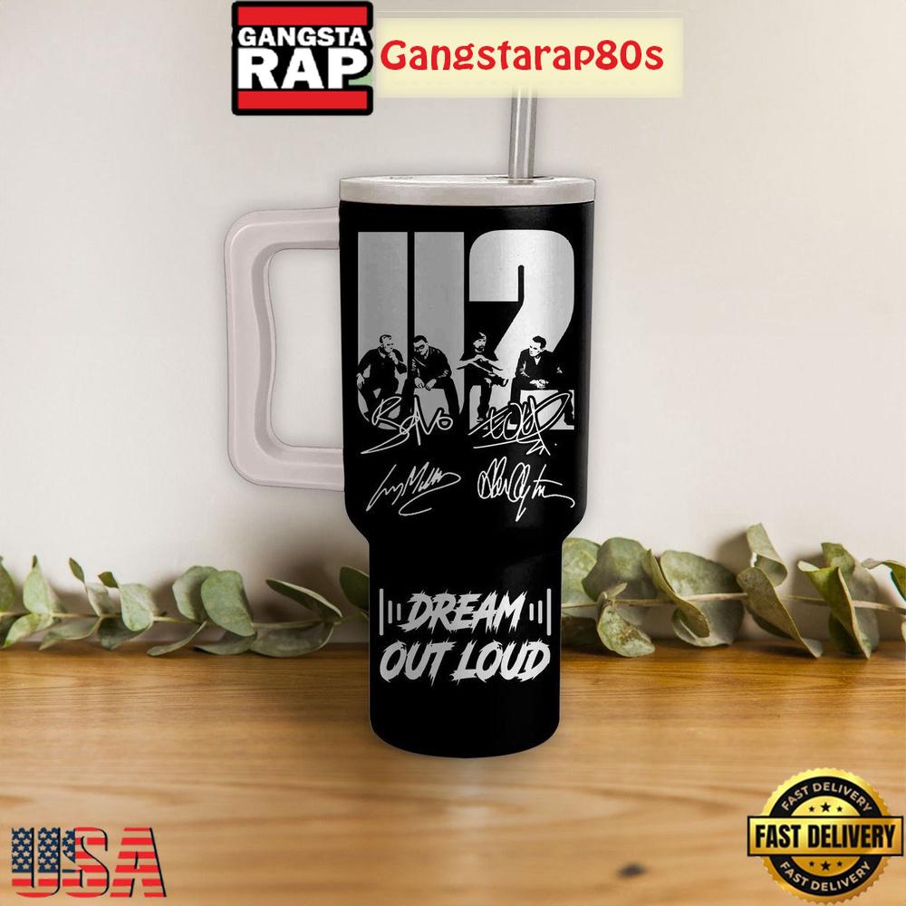 U2 Music Is My Drug Tumbler Cup 40oz