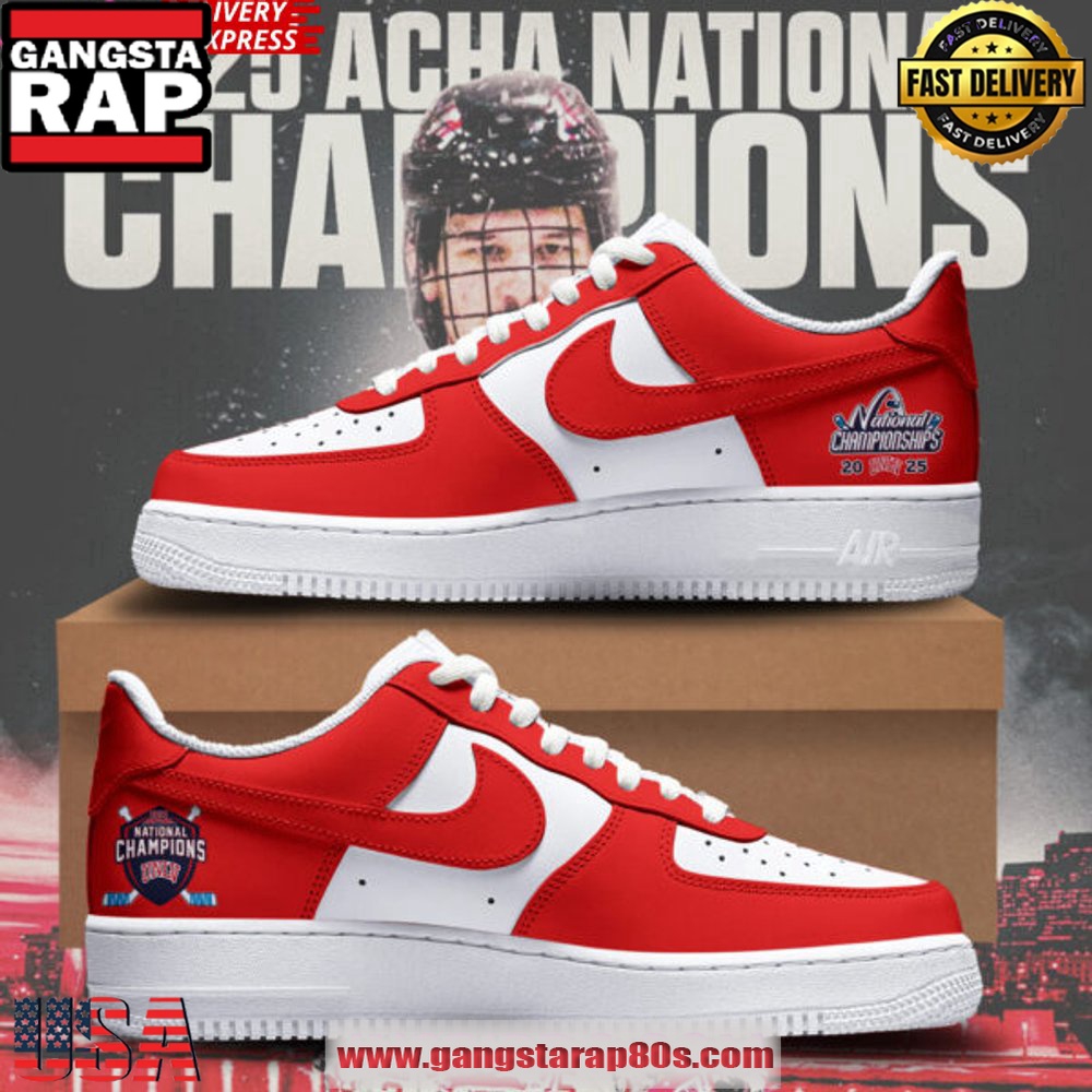 UNLV 2025 ACHA National Champions Air Force 1 Sneakers Shoes UNLV 2025 ACHA National Champions Air Force 1 Sneakers Shoes