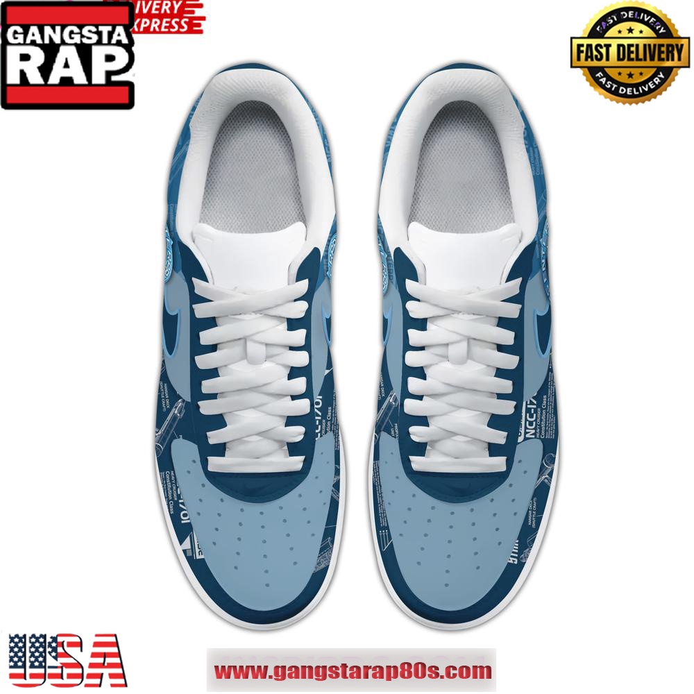 USS Enterprise Star Trek Limited Edition Air Force 1 Running Sneakers Shoes USS Enterprise Star Trek Limited Edition Air Force 1 Running Sneakers Shoes