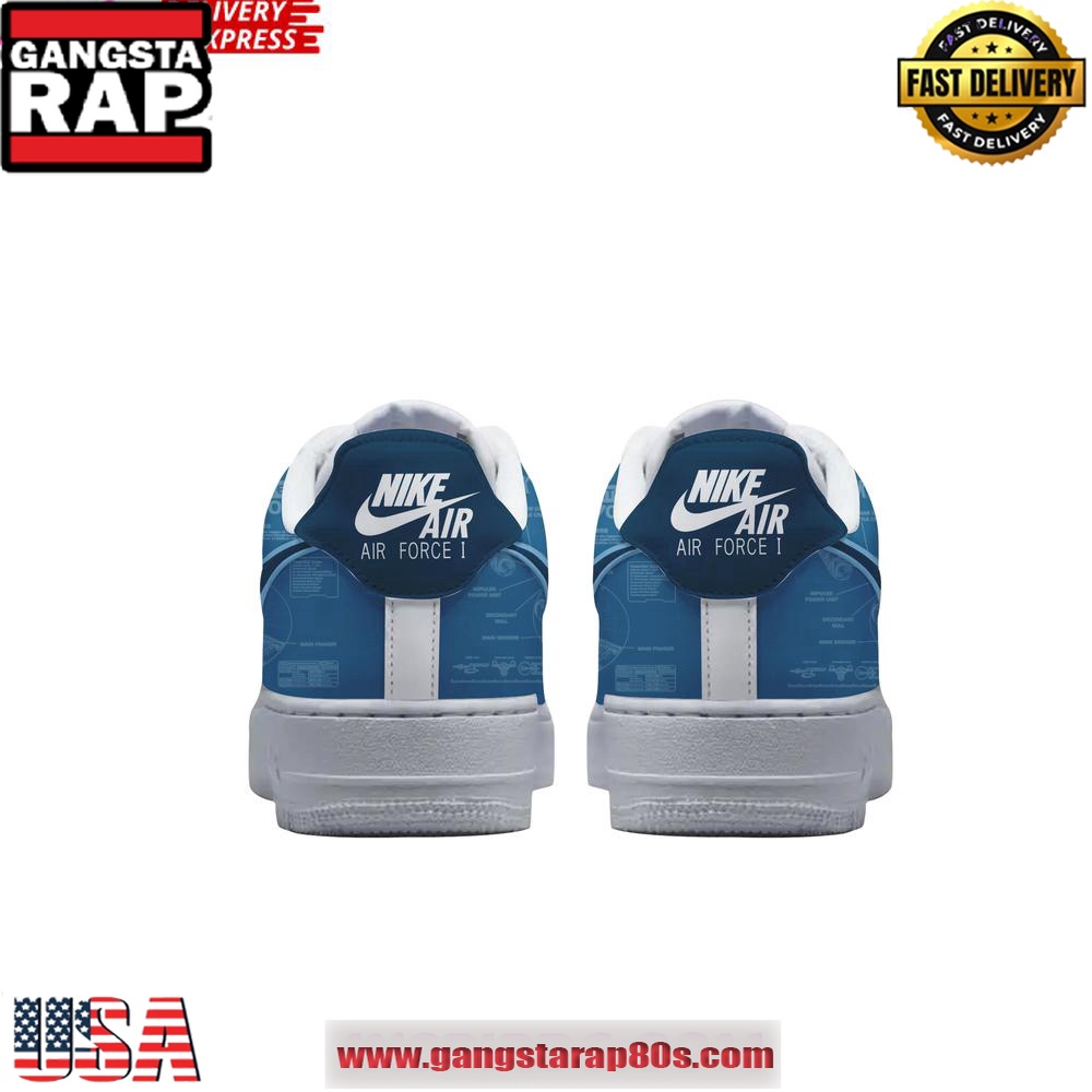 USS Enterprise Star Trek Limited Edition Air Force 1 Running Sneakers Shoes USS Enterprise Star Trek Limited Edition Air Force 1 Running Sneakers Shoes