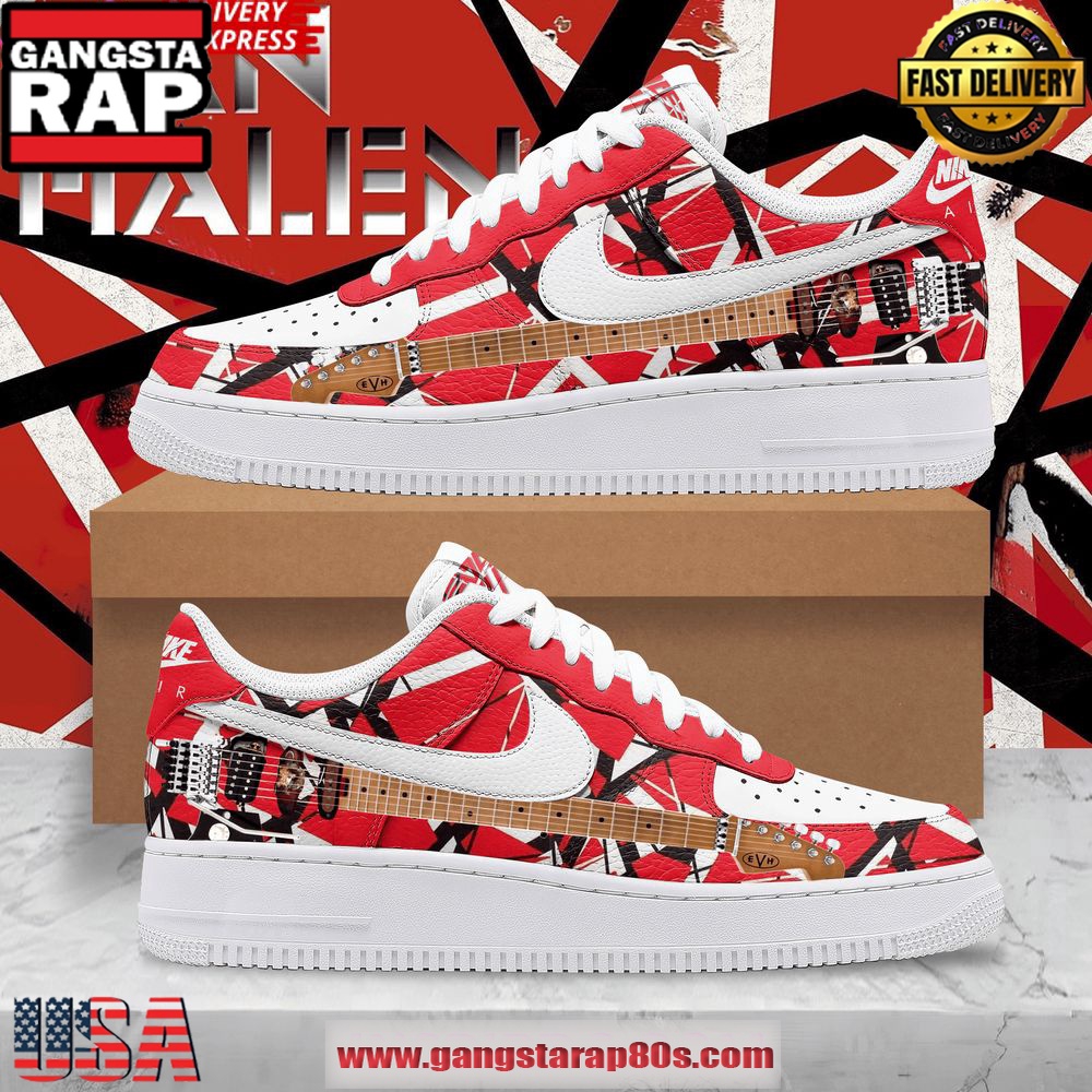 Van Halen Limited Edition Air Force 1 Running Sneakers Shoes
