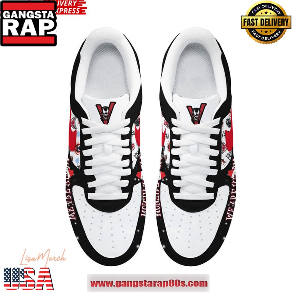 Venom Christmas Holiday Limited Edition Air Force 1 Running Sneakers Venom Christmas Holiday Limited Edition Air Force 1 Running Sneakers