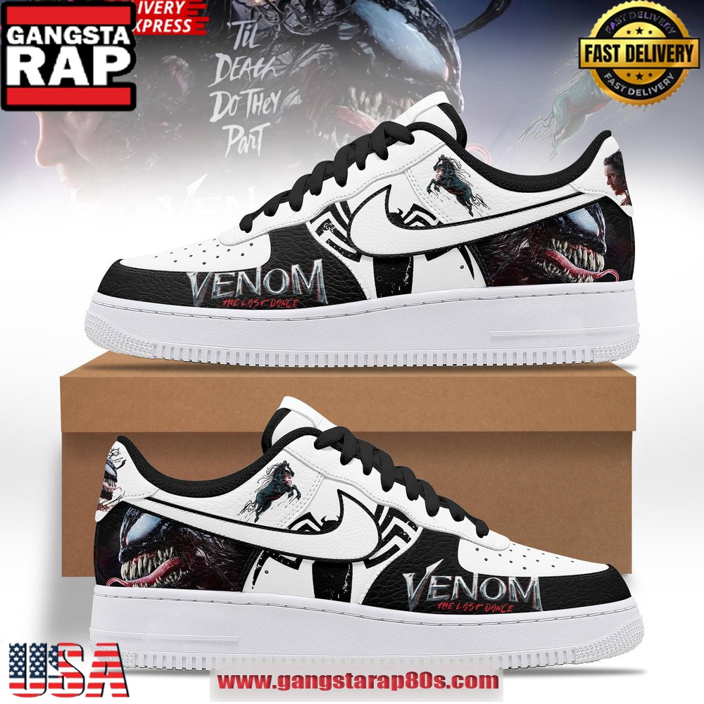 Venom The Last Dance Special Edition Air Force 1 Running Sneakers