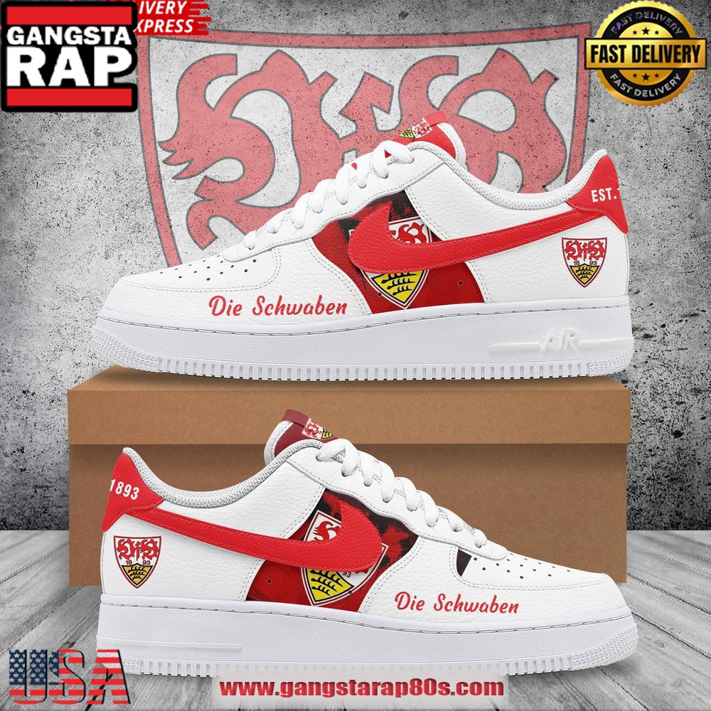 VfB Stuttgart Die Schwaben Air Force 1 Running Sneakers Shoes VfB Stuttgart Die Schwaben Air Force 1 Running Sneakers Shoes