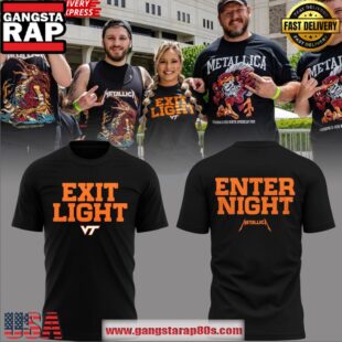 Virginia Tech x Metallica M72 Tour 2025 Exit Light Enter Night Unisex Hoodie
