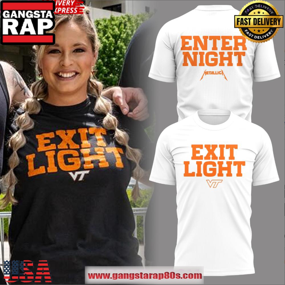Virginia Tech x Metallica M72 Tour 2025 Exit Light Enter Night Unisex Hoodie
