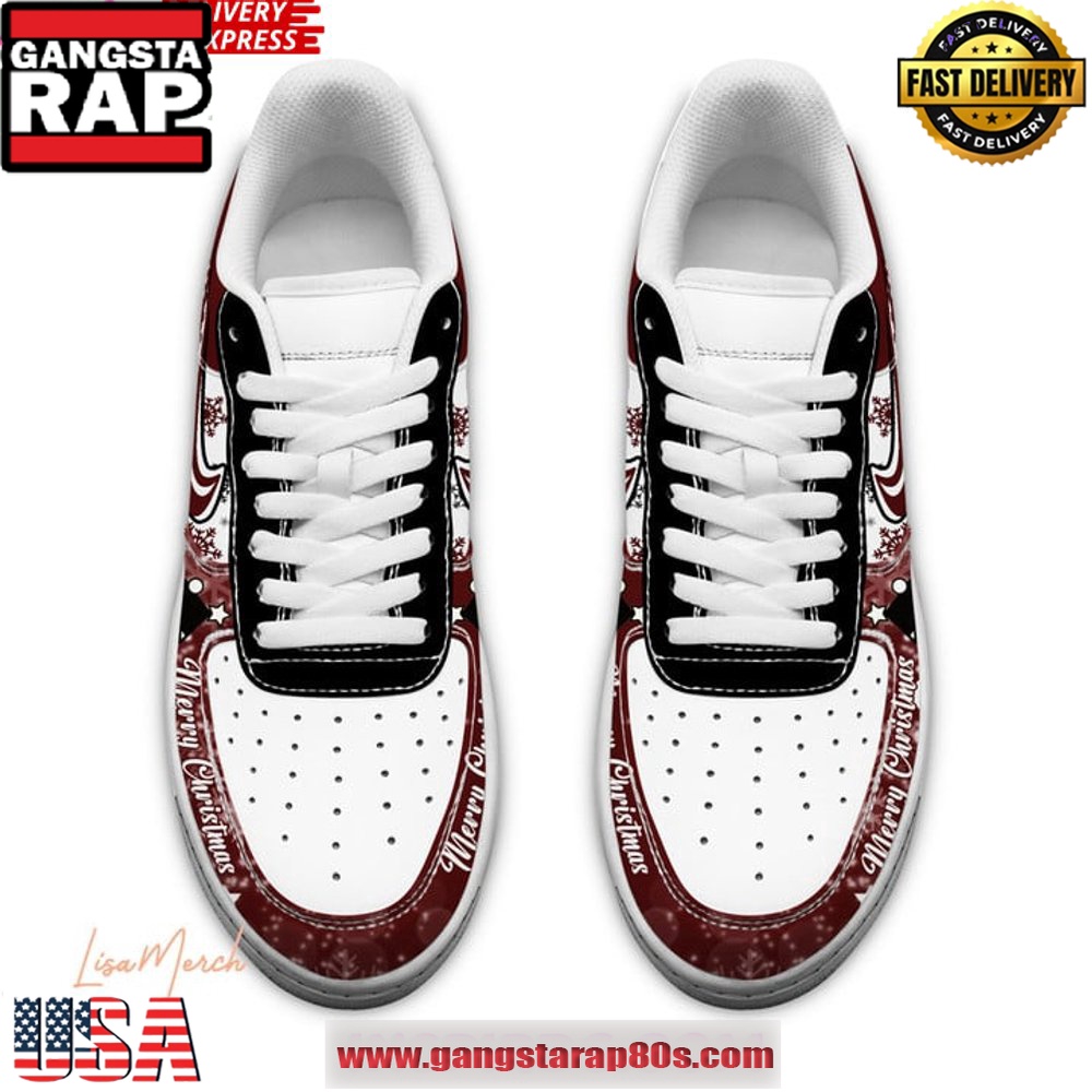 Washington Commanders Merry Christmas Limited Edition Air Force 1 Running Sneakers Washington Commanders Merry Christmas Limited Edition Air Force 1 Running Sneakers