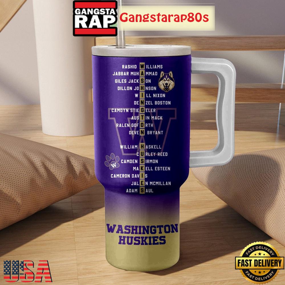 Washington Huskies Let Purple Reign Again Tumbler Cup 40oz