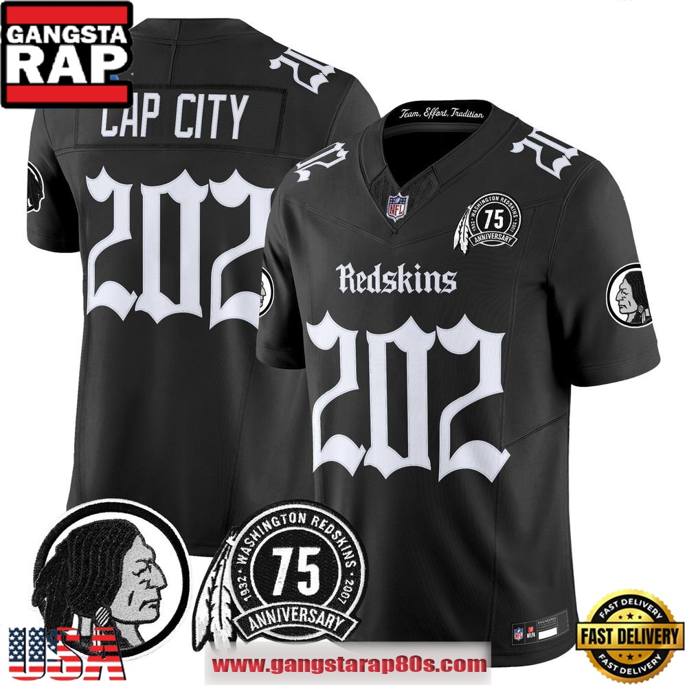 Washington Redskins Gothic Capital Edition Vapor Limited Edition Custom Football Jersey Washington Redskins Gothic Capital Edition Vapor Limited Edition Custom Football Jersey