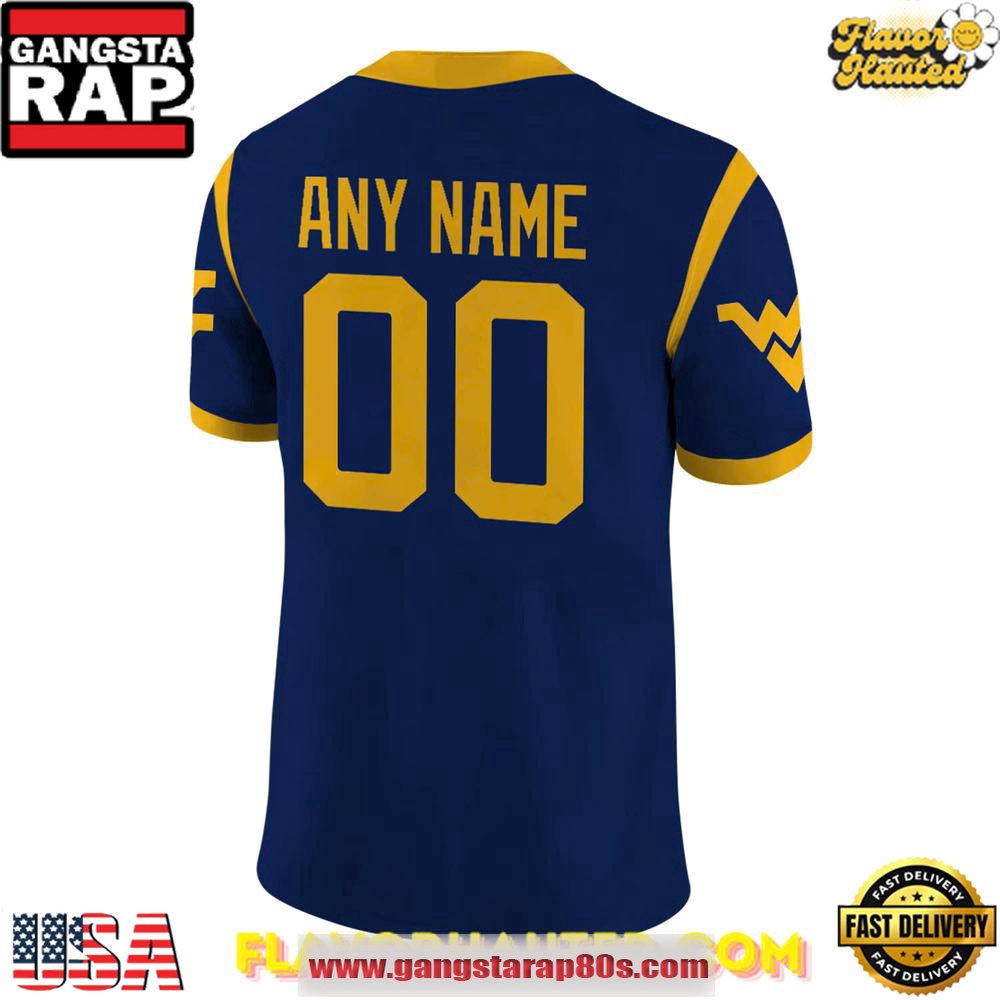 West Virginia Mountaineers Premier Special Edition Custom Football Jersey West Virginia Mountaineers Premier Special Edition Custom Football Jersey