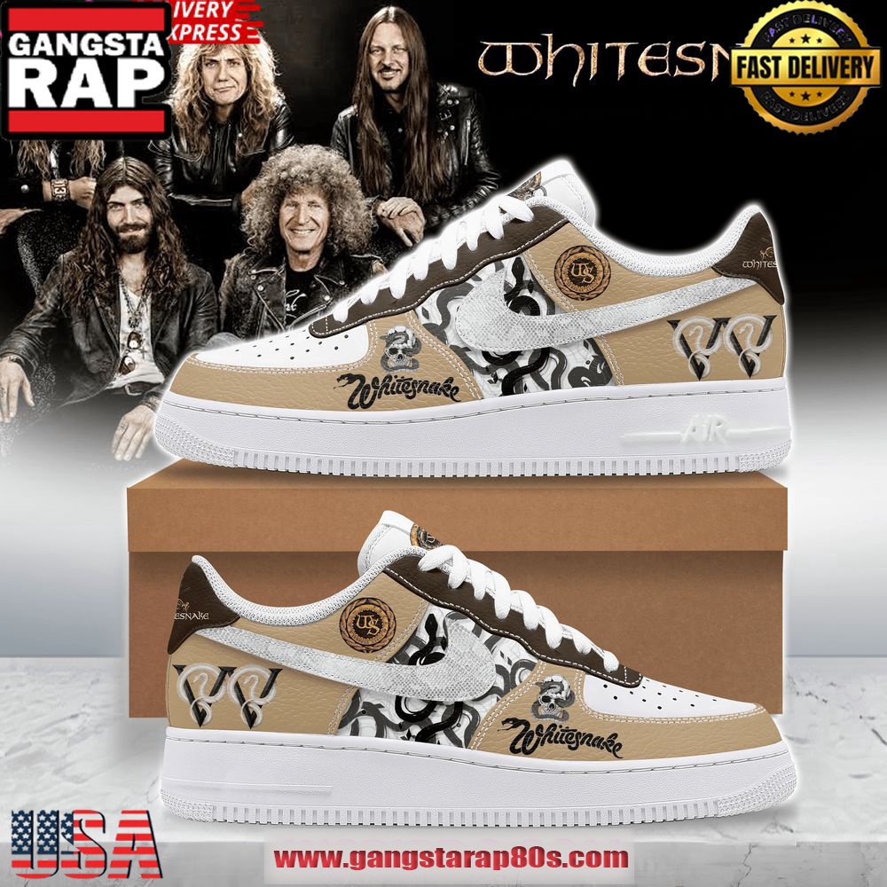 Whitesnake Limited Edition Air Force 1 Sneakers Shoes