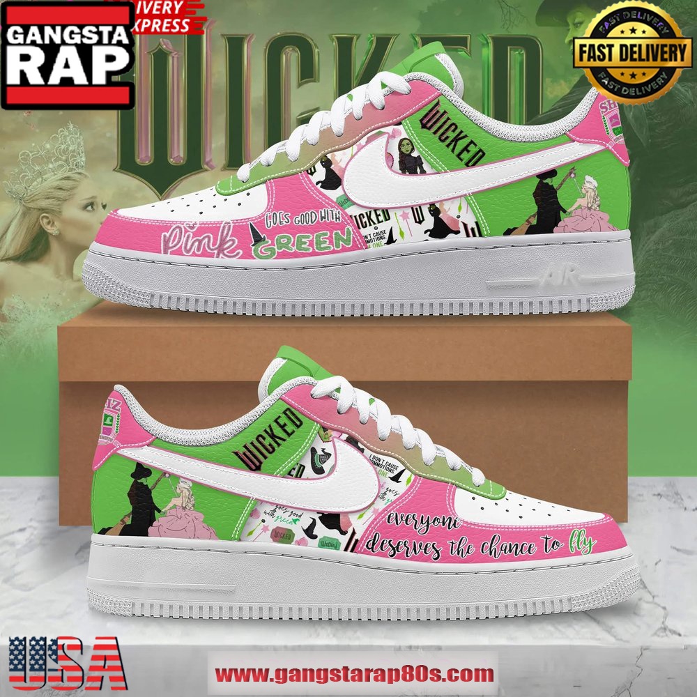 Wicked Musical Limited Edition Air Force 1 Running Sneakers Shoes