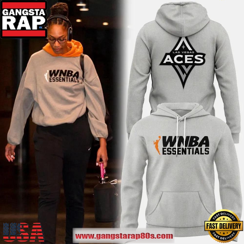 WNBA Las Vegas Aces x Essentials Special Edition Grey Unisex Hoodie
