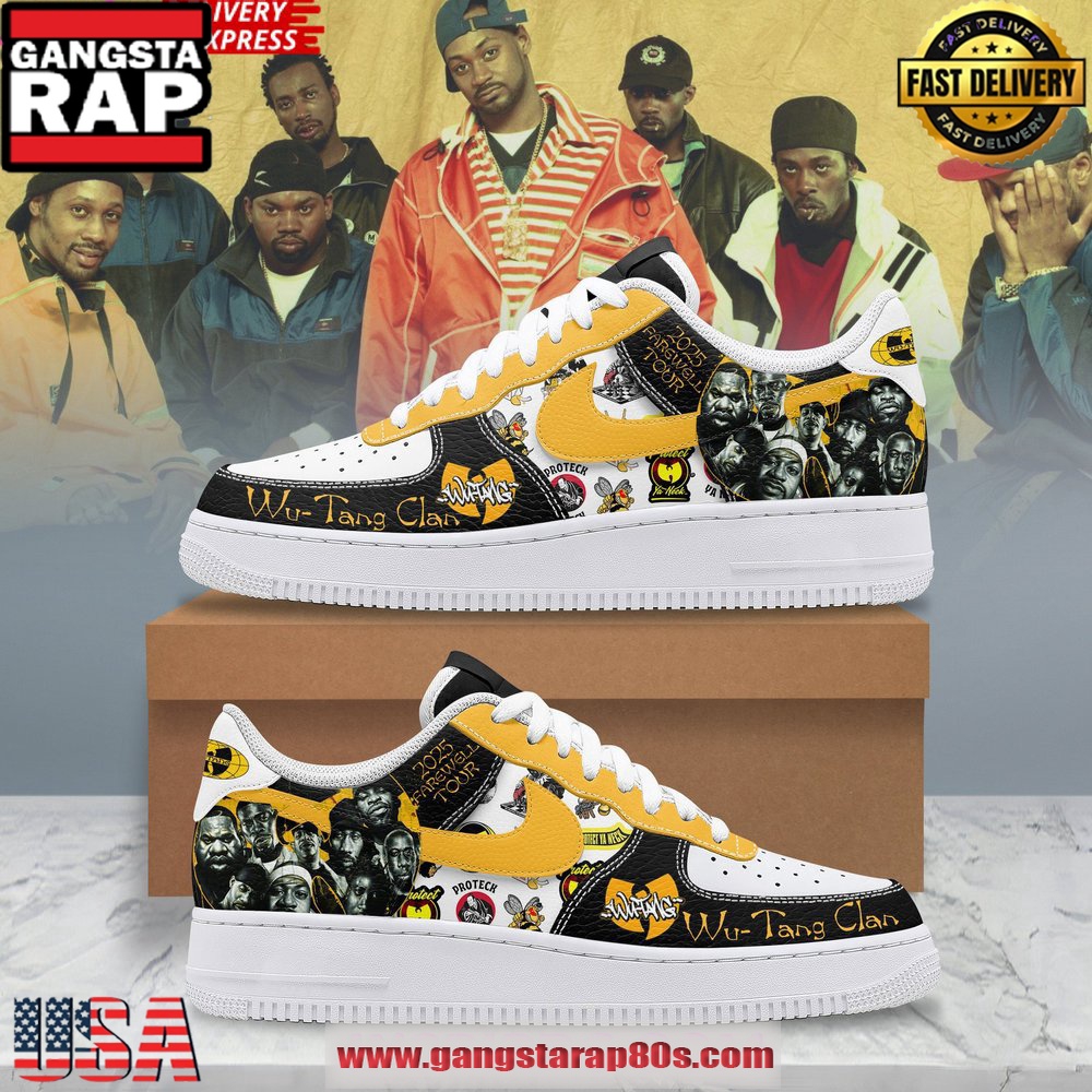 Wu-Tang Clan 2025 Farewell Tour Limited Air Force 1 Running Sneakers Shoes Wu-Tang Clan 2025 Farewell Tour Limited Air Force 1 Running Sneakers Shoes