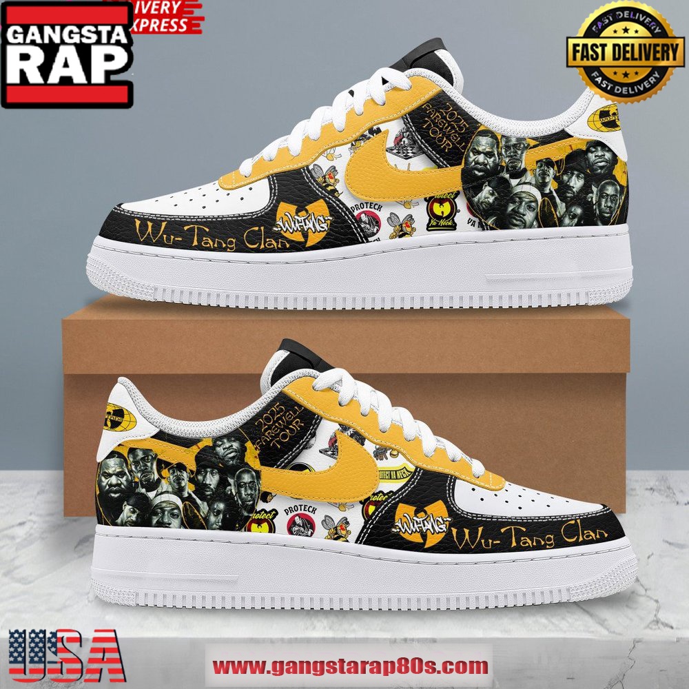 Wu-Tang Clan 2025 Farewell Tour Limited Air Force 1 Running Sneakers Shoes Wu-Tang Clan 2025 Farewell Tour Limited Air Force 1 Running Sneakers Shoes