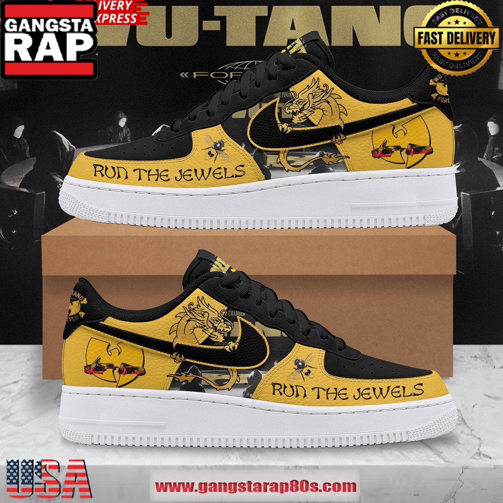 Wu-Tang Clan x Run The Jewels Air Force 1 Sneakers Shoes Wu-Tang Clan x Run The Jewels Air Force 1 Sneakers Shoes