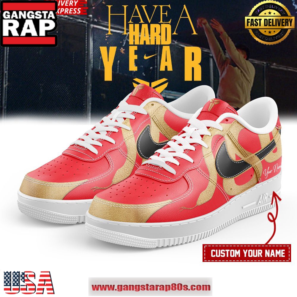 Year of the Mamba New Kobe Custom Air Force 1 Sneakers Shoes Year of the Mamba New Kobe Custom Air Force 1 Sneakers Shoes