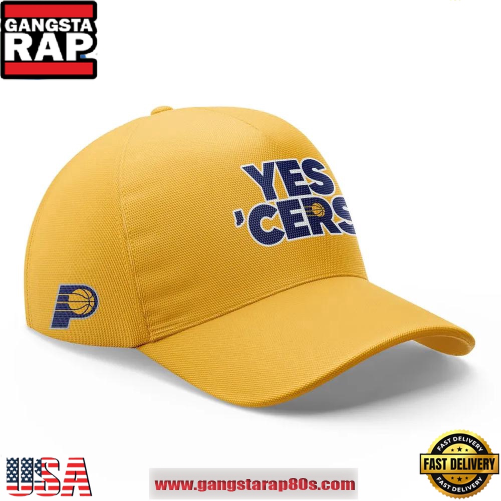 Yes 'Cers Indiana Pacers 2025 NBA Playoffs Classic Cap Hats Yes 'Cers Indiana Pacers 2025 NBA Playoffs Classic Cap Hats