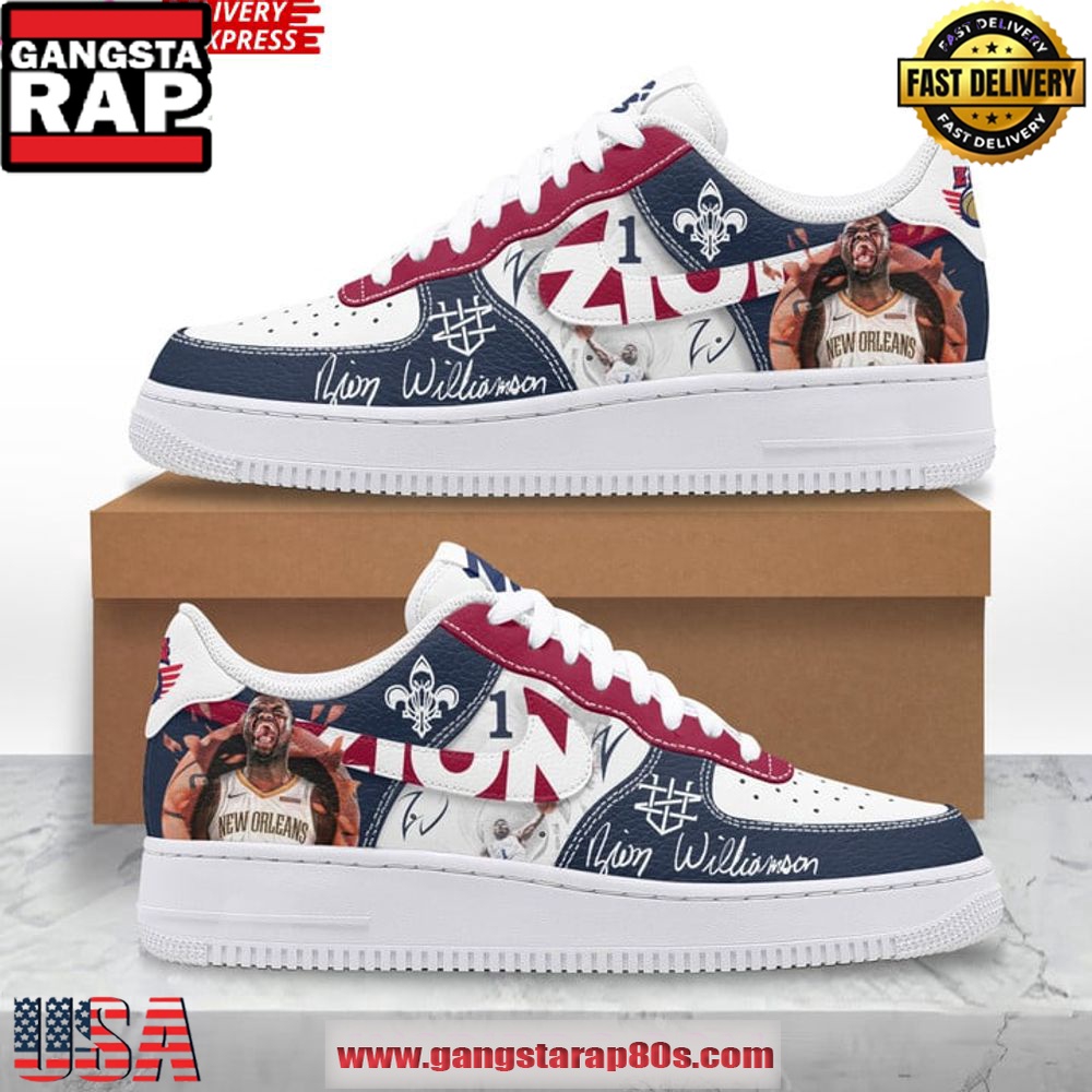 Zion Williamson Basketball Limited Edition Air Force 1 Sneakers Shoes