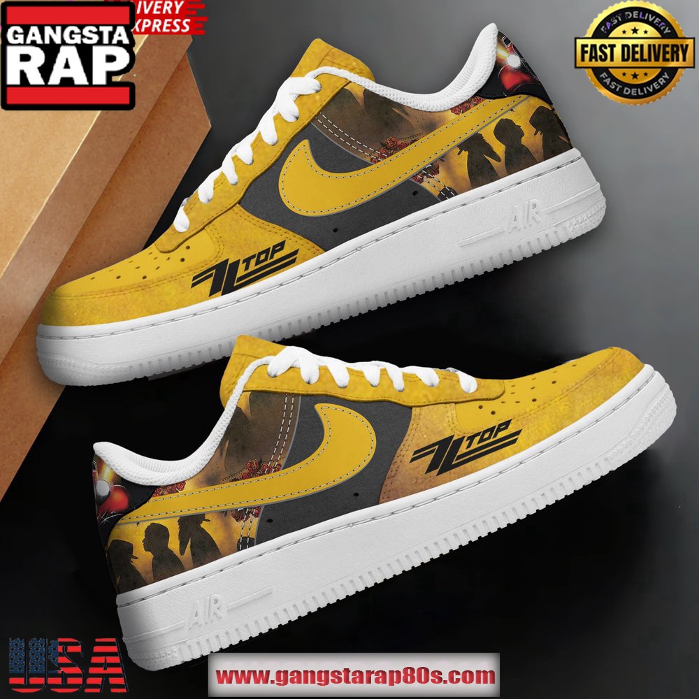 ZZ Top Rock Band Limited Edition Air Force 1 Running Sneakers Shoes