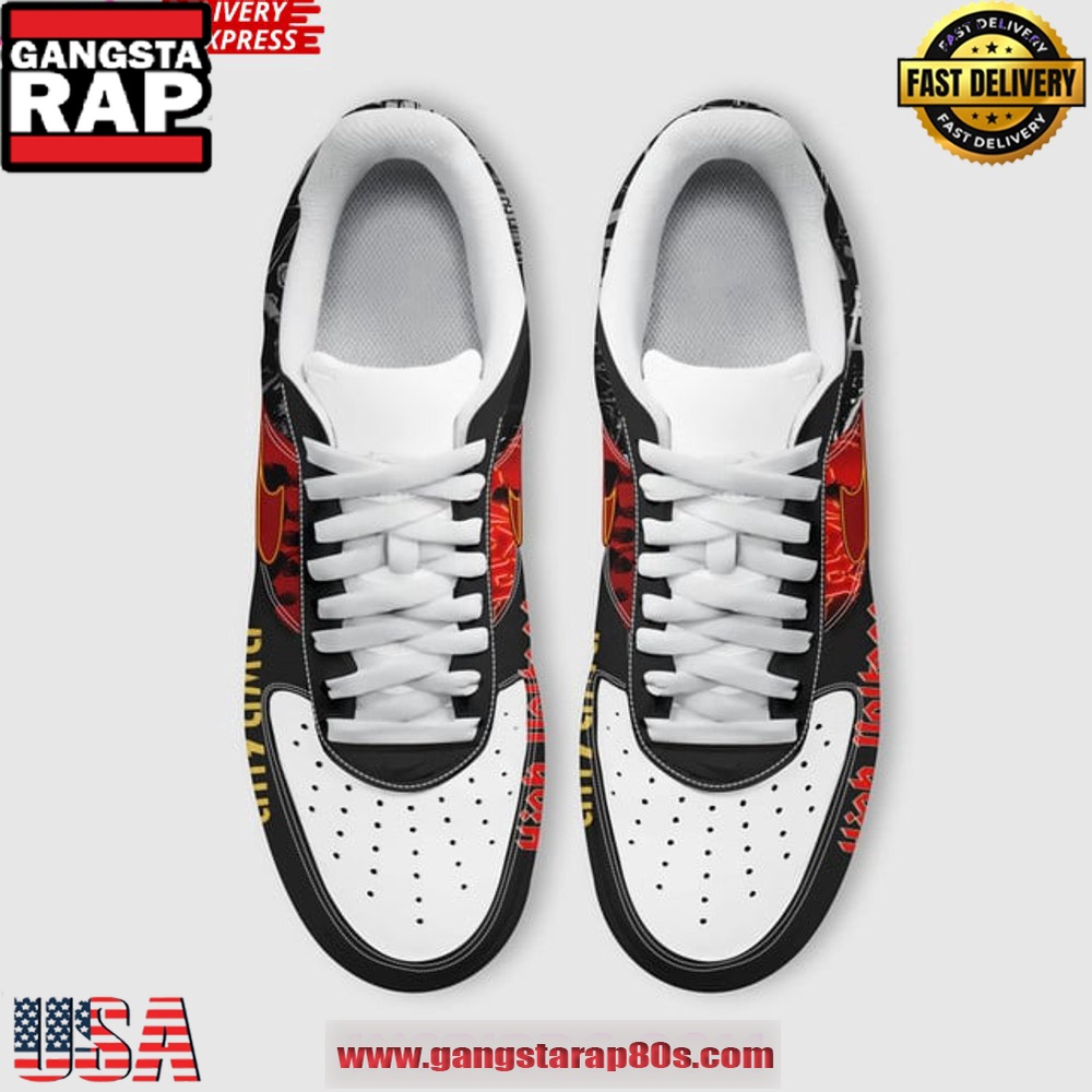 ACDC High Voltage Power Up Limited Edition Air Force 1 Sneakers Shoes ACDC High Voltage Power Up Limited Edition Air Force 1 Sneakers Shoes