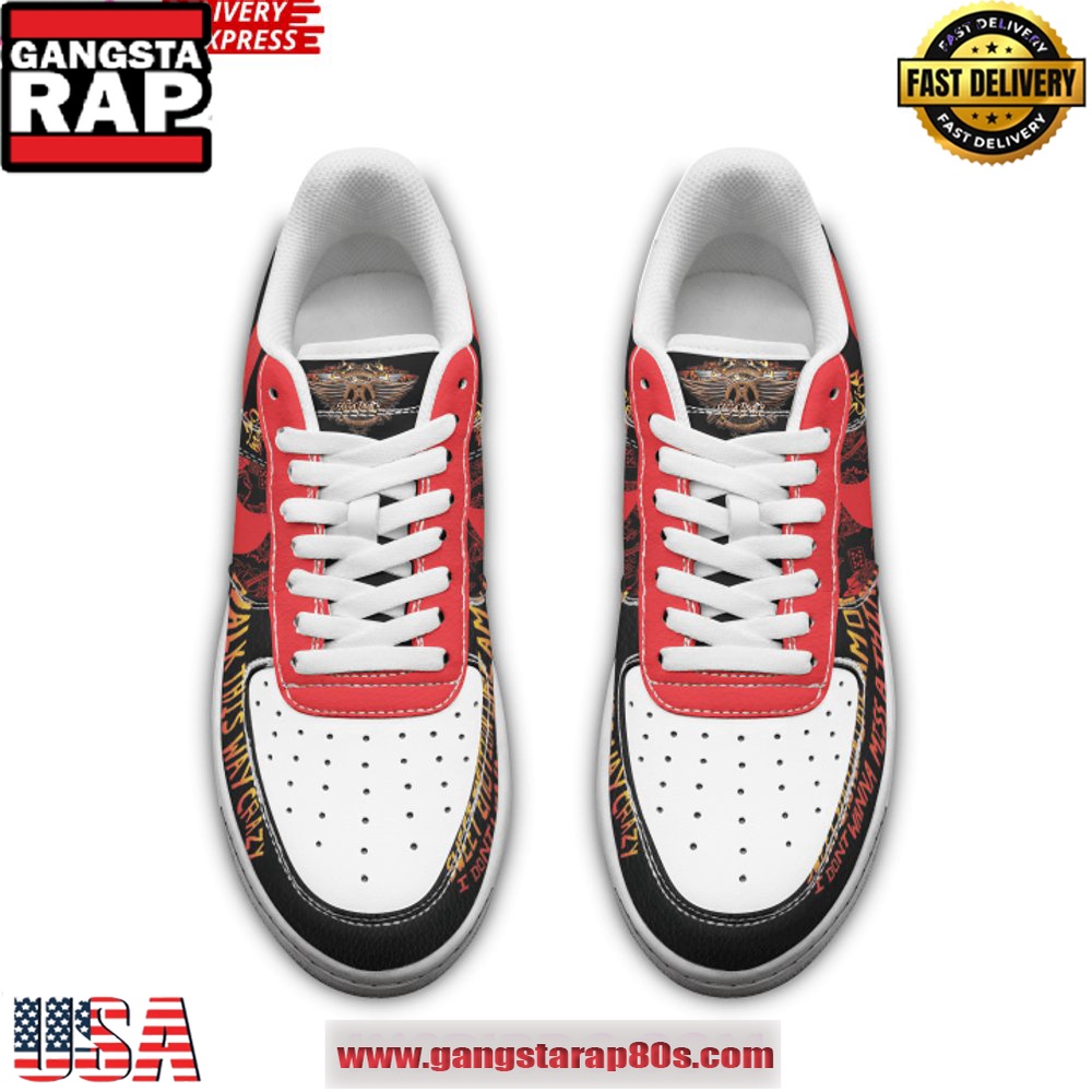 Aerosmith Tribute Limited Edition Air Force 1 Sneakers Shoes Aerosmith Tribute Limited Edition Air Force 1 Sneakers Shoes