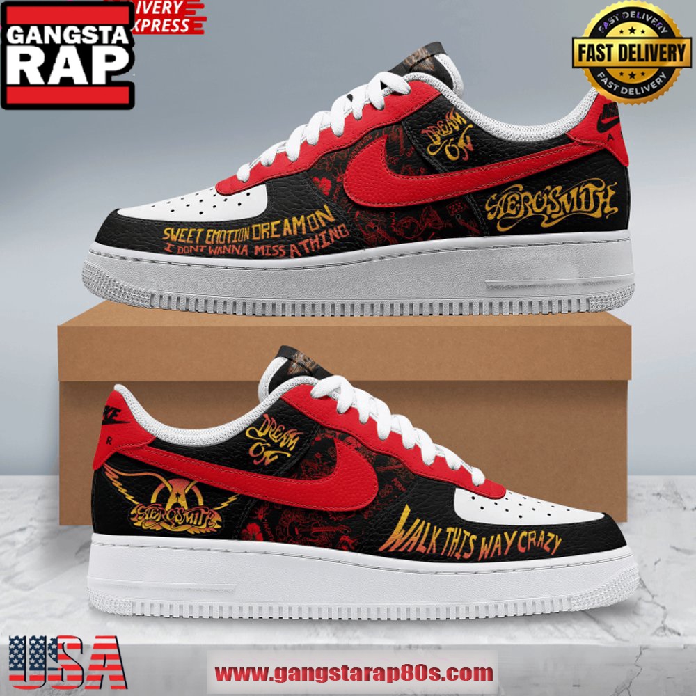 Aerosmith Tribute Limited Edition Air Force 1 Sneakers Shoes