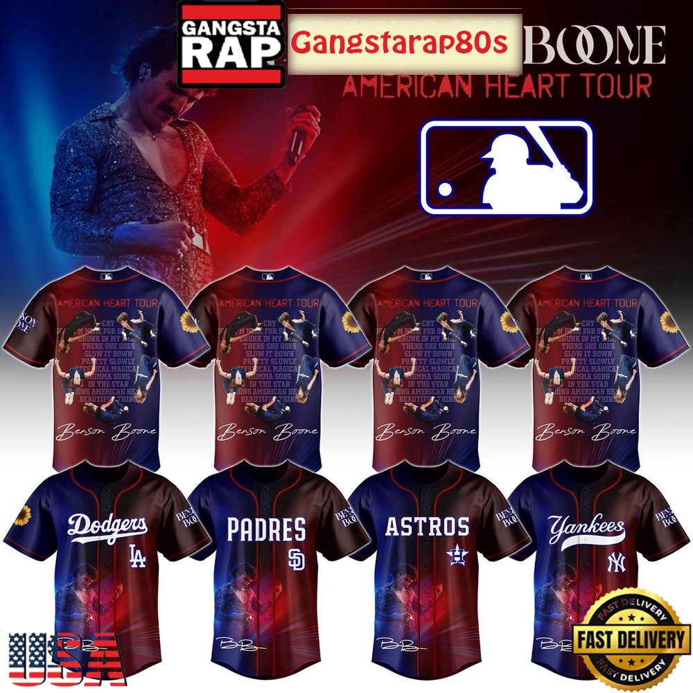 All Team MLB x Benson Boone American Heart Tour 2025 Baseball Jersey