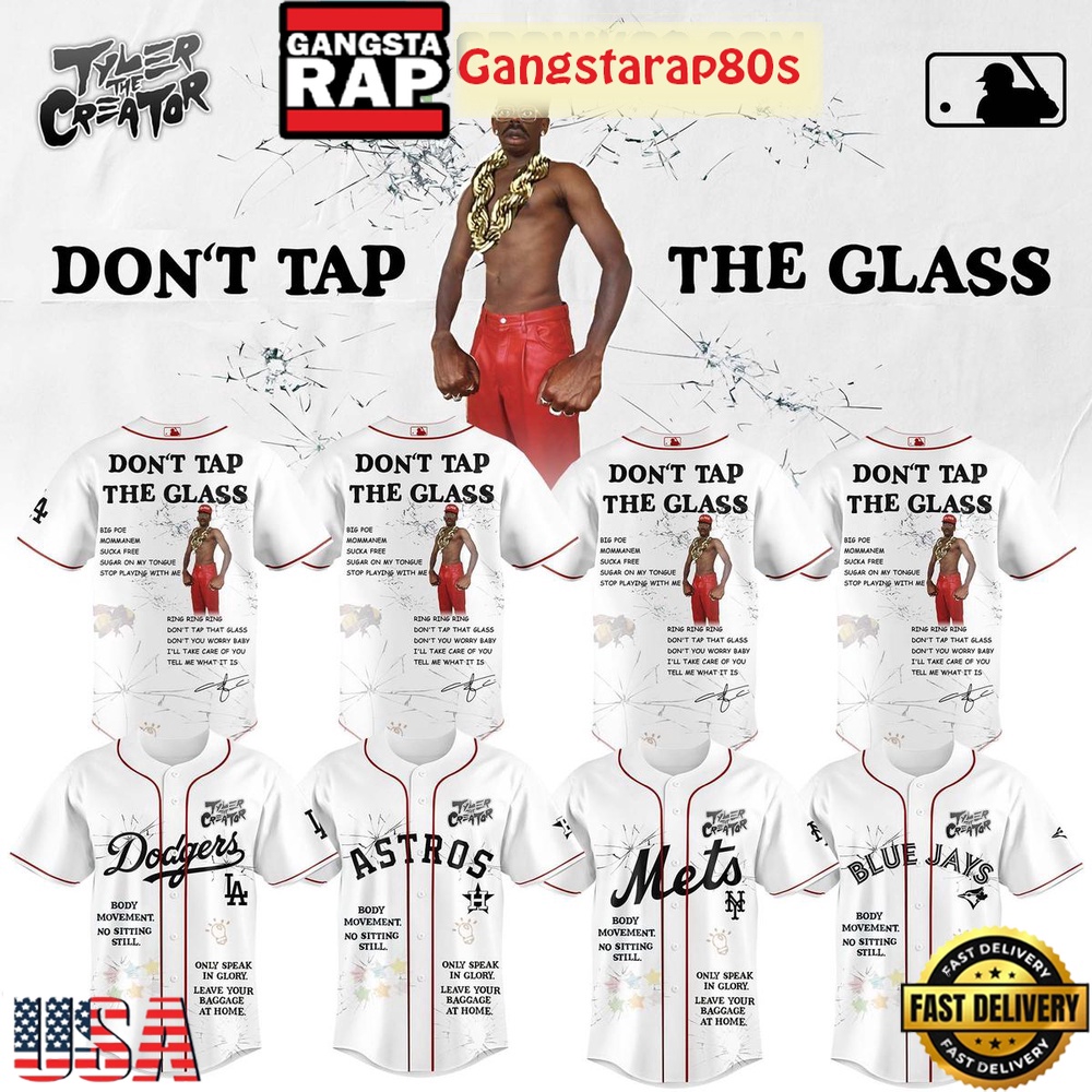 All Team MLB x Tyler The Creator Don't Tap The Glass 2025 Baseball Jersey