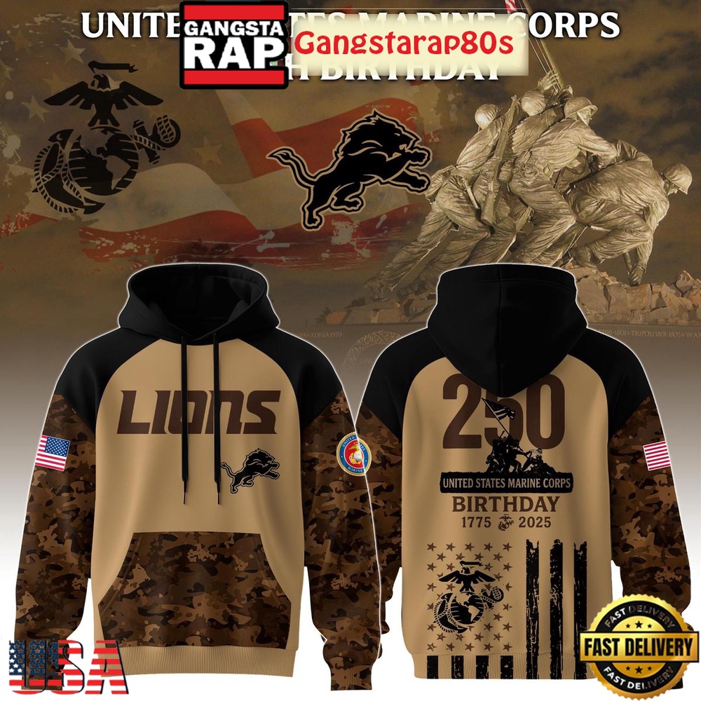 All Team NFL x US Marine Corps 250th Anniversary 2025 Unisex Hoodie