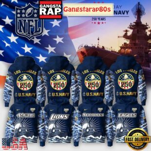 All Team NFL x US Navy 250 Years Unisex Hoodie