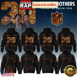 All Teams NFL x Jonas Brothers Living The Dream Tour 2025 Unisex Hoodie