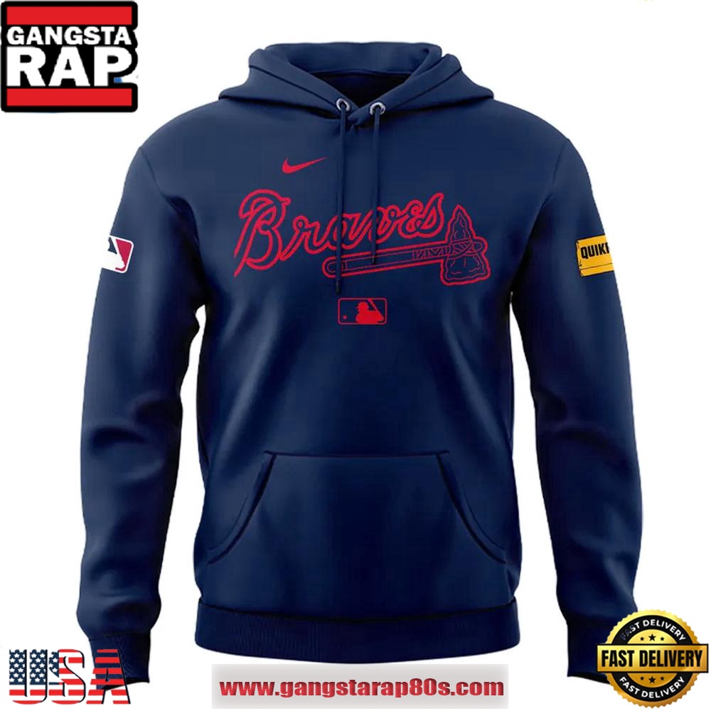 Atlanta Braves Baseball Braves Strength Navy Hoodie Shirt