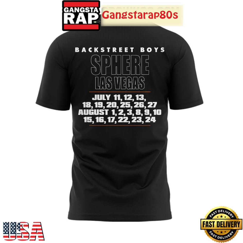 Backstreet Boys Tour Las Vegas Into The Millennium 3D T Shirt