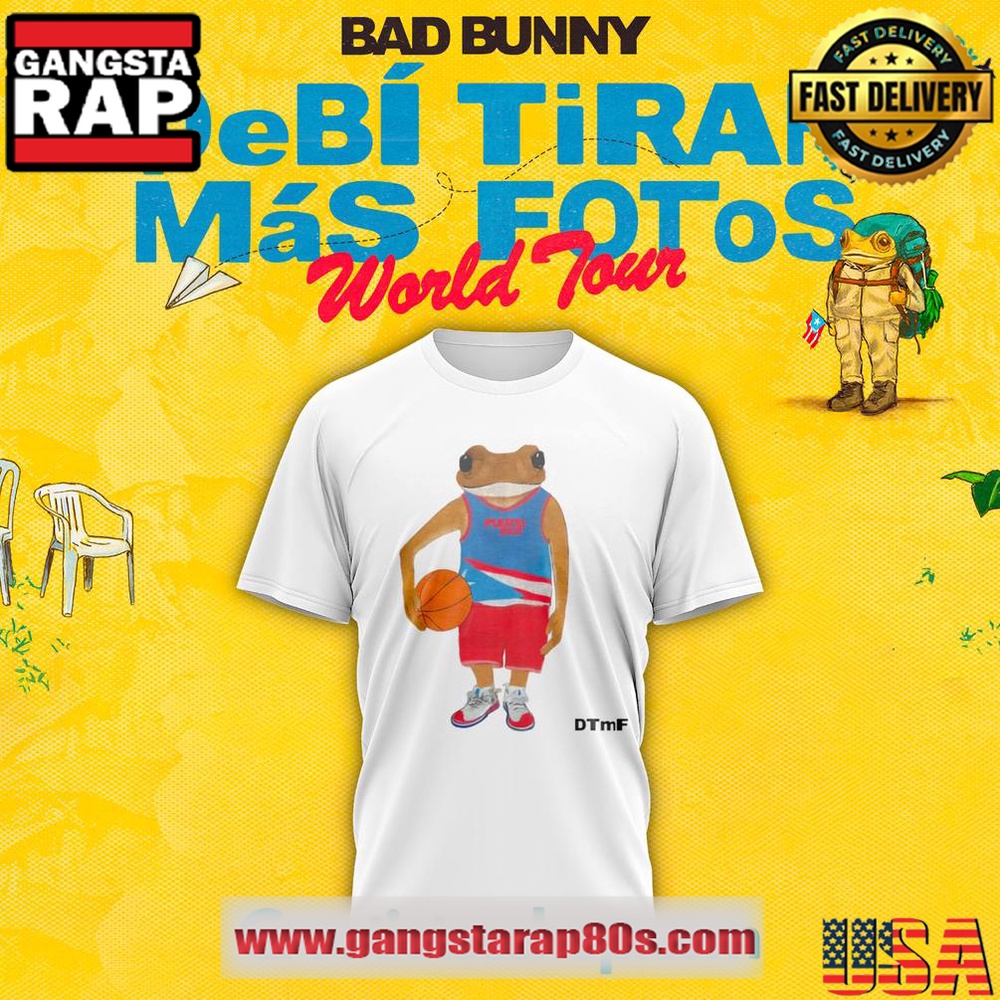 Bad Bunny DeBÍ TiRAR MáS FOToS Concho Basketball 3D T Shirt Bad Bunny DeBÍ TiRAR MáS FOToS Concho Basketball 3D T Shirt