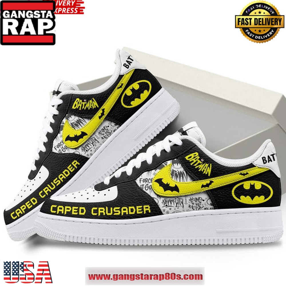 Batman Caped Crusader Limited Edition Air Force 1 Sneakers Shoes